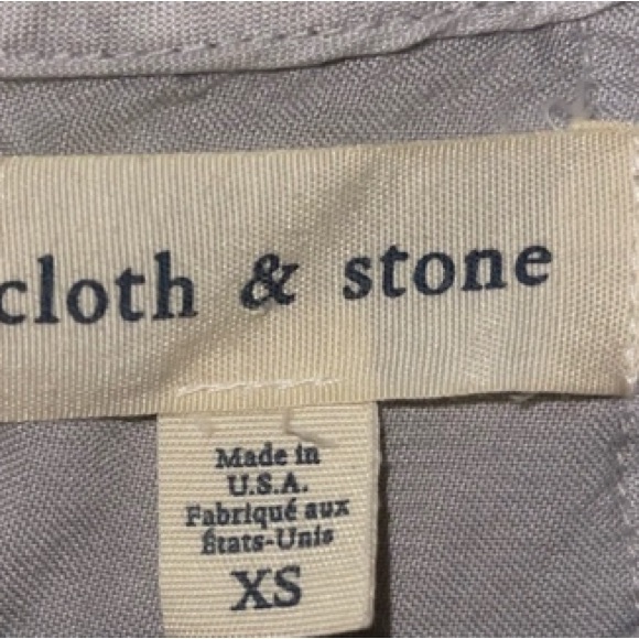 ANTHROPOLOGIE Dress CLOTH & STONE BELLA DAHL Midi Lined Rayon Gray Size X Small - Picture 4 of 8